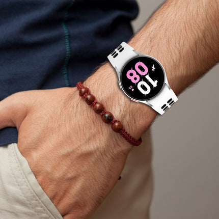 Two-Color Breathable Silicone Watch Band, For Samsung  Galaxy Watch 4 Classic 42mm - DealBuddy