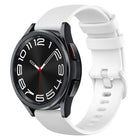 20mm Checkered Silicone Watch Band, For Samsung Galaxy Watch 6 Classic 47mm, For Samsung Galaxy Watch 6 44mm, For Samsung Galaxy Watch 6 40mm, For Samsung Galaxy Watch 6 Classic 43mm