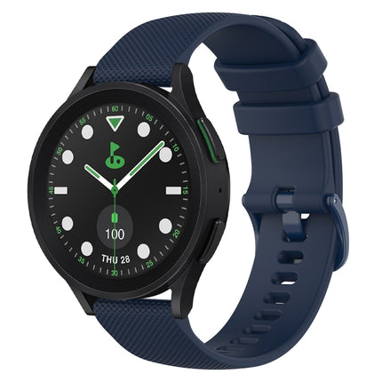 20mm Checkered Silicone Watch Band, For Samsung Galaxy watch 5 Pro Golf Edition, For Samsung Galaxy watch 5 Golf Edition, For Samsung Galaxy Watch 5  44mm, For Samsung Galaxy Watch 5 Pro  45mm