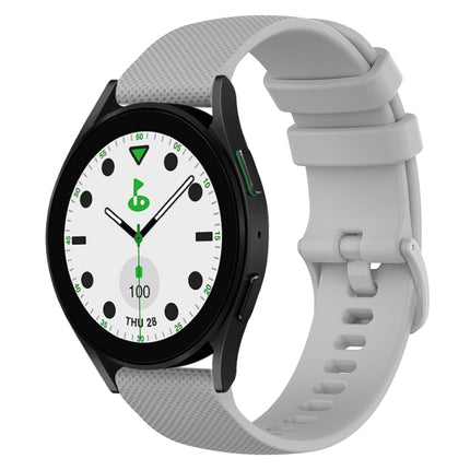 20mm Checkered Silicone Watch Band, For Samsung Galaxy watch 5 Pro Golf Edition, For Samsung Galaxy watch 5 Golf Edition, For Samsung Galaxy Watch 5  44mm, For Samsung Galaxy Watch 5 Pro  45mm