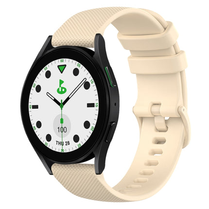 20mm Checkered Silicone Watch Band, For Samsung Galaxy watch 5 Pro Golf Edition, For Samsung Galaxy watch 5 Golf Edition, For Samsung Galaxy Watch 5  44mm, For Samsung Galaxy Watch 5 Pro  45mm