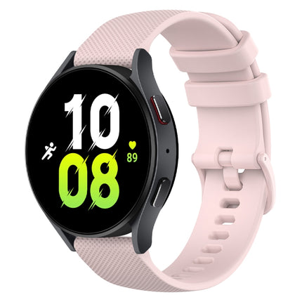 20mm Checkered Silicone Watch Band, For Samsung Galaxy watch 5 Pro Golf Edition, For Samsung Galaxy watch 5 Golf Edition, For Samsung Galaxy Watch 5  44mm, For Samsung Galaxy Watch 5 Pro  45mm