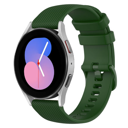 20mm Checkered Silicone Watch Band