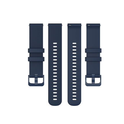 20mm Checkered Silicone Watch Band