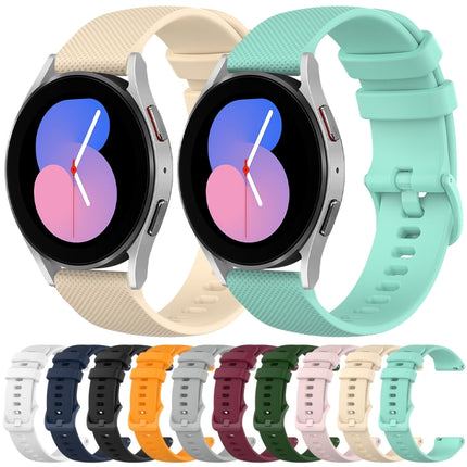 20mm Checkered Silicone Watch Band