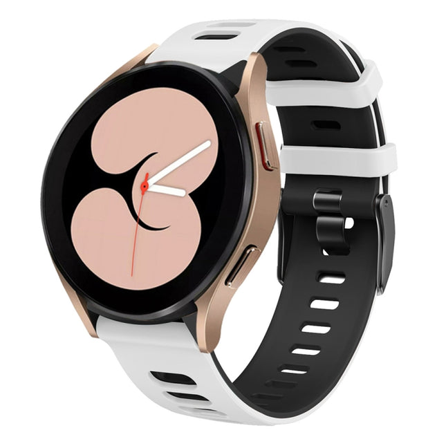 20mm Two-color Silicone Watch Band