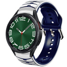 Curved Texture Silicone Watch Band, For Samsung Galaxy Watch 6 Classic 47mm, For Samsung Galaxy Watch 6 44mm, For Samsung Galaxy Watch 6 40mm - DealBuddy