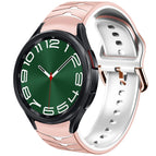 For Samsung Galaxy Watch 6 Classic 47mm / Pink+White