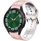 Curved Texture Silicone Watch Band, For Samsung Galaxy Watch 6 Classic 47mm, For Samsung Galaxy Watch 6 44mm, For Samsung Galaxy Watch 6 40mm - DealBuddy