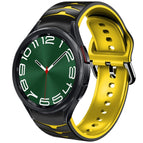For Samsung Galaxy Watch 6 Classic 47mm / Black+Yellow
