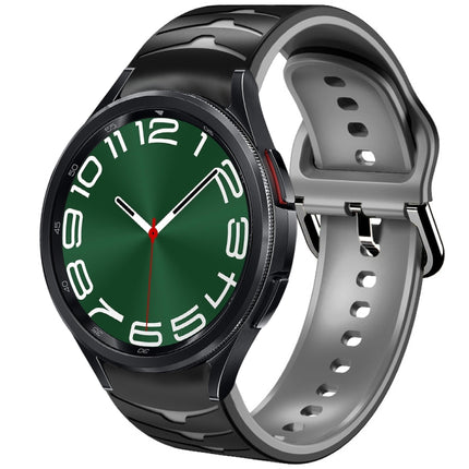 Curved Texture Silicone Watch Band, For Samsung Galaxy Watch 6 Classic 47mm, For Samsung Galaxy Watch 6 44mm, For Samsung Galaxy Watch 6 40mm - DealBuddy