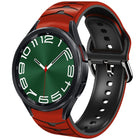 Curved Texture Silicone Watch Band, For Samsung Galaxy Watch 6 Classic 47mm, For Samsung Galaxy Watch 6 44mm, For Samsung Galaxy Watch 6 40mm - DealBuddy