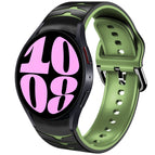 For Samsung Galaxy Watch 6 44mm / Black+Green