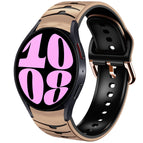 For Samsung Galaxy Watch 6 44mm / Khaki+Black