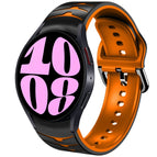 For Samsung Galaxy Watch 6 40mm / Black+Orange