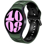For Samsung Galaxy Watch 6 40mm / Army Green+Black