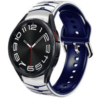 For Samsung Galaxy Watch 6 Classic 43mm / White+Blue