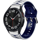 Curved Texture Silicone Watch Band, For Samsung Galaxy Watch 6 Classic 43mm, For Samsung Galaxy watch 5 Pro Golf Edition, For Samsung Galaxy watch 5 Golf Edition - DealBuddy