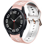 For Samsung Galaxy Watch 6 Classic 43mm / Pink+White