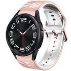 Curved Texture Silicone Watch Band, For Samsung Galaxy Watch 6 Classic 43mm, For Samsung Galaxy watch 5 Pro Golf Edition, For Samsung Galaxy watch 5 Golf Edition - DealBuddy