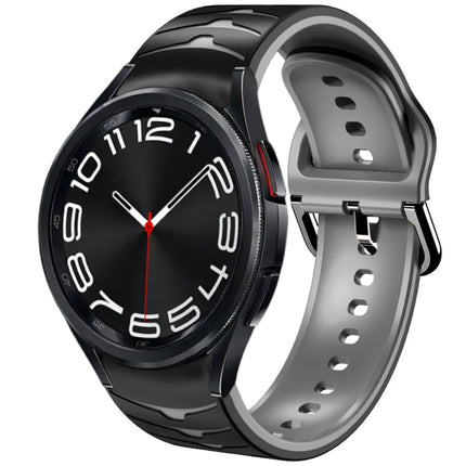 Curved Texture Silicone Watch Band, For Samsung Galaxy Watch 6 Classic 43mm, For Samsung Galaxy watch 5 Pro Golf Edition, For Samsung Galaxy watch 5 Golf Edition - DealBuddy