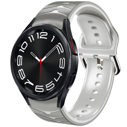 Curved Texture Silicone Watch Band, For Samsung Galaxy Watch 6 Classic 43mm, For Samsung Galaxy watch 5 Pro Golf Edition, For Samsung Galaxy watch 5 Golf Edition - DealBuddy