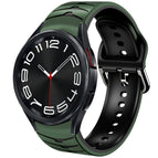 For Samsung Galaxy Watch 6 Classic 43mm / Army Green+Black