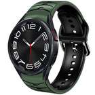Curved Texture Silicone Watch Band, For Samsung Galaxy Watch 6 Classic 43mm, For Samsung Galaxy watch 5 Pro Golf Edition, For Samsung Galaxy watch 5 Golf Edition - DealBuddy
