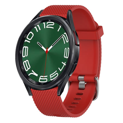 20mm Diamond Textured Silicone Watch Band, For Samsung Galaxy Watch 6 Classic 47mm, For Samsung Galaxy Watch 6 44mm, For Samsung Galaxy Watch 6 40mm, For Samsung Galaxy Watch 6 Classic 43mm - DealBuddy