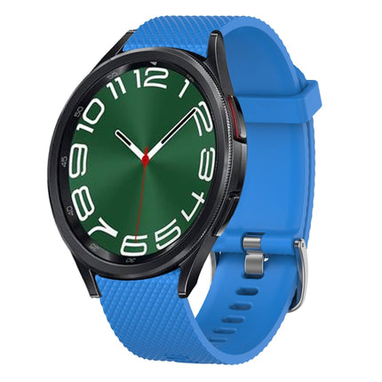 20mm Diamond Textured Silicone Watch Band, For Samsung Galaxy Watch 6 Classic 47mm, For Samsung Galaxy Watch 6 44mm, For Samsung Galaxy Watch 6 40mm, For Samsung Galaxy Watch 6 Classic 43mm - DealBuddy