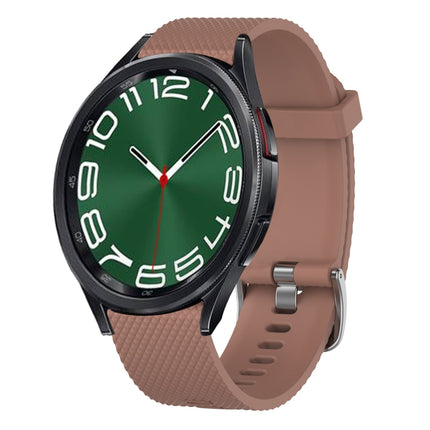 20mm Diamond Textured Silicone Watch Band, For Samsung Galaxy Watch 6 Classic 47mm, For Samsung Galaxy Watch 6 44mm, For Samsung Galaxy Watch 6 40mm, For Samsung Galaxy Watch 6 Classic 43mm - DealBuddy