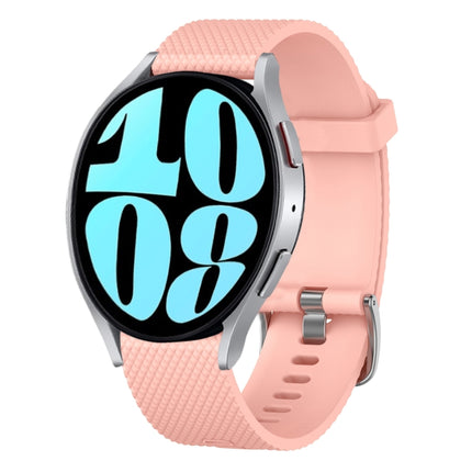 20mm Diamond Textured Silicone Watch Band, For Samsung Galaxy Watch 6 Classic 47mm, For Samsung Galaxy Watch 6 44mm, For Samsung Galaxy Watch 6 40mm, For Samsung Galaxy Watch 6 Classic 43mm - DealBuddy