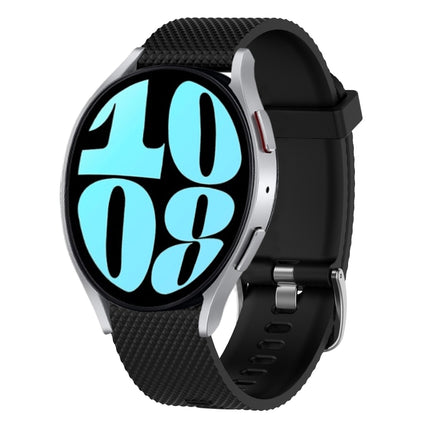 20mm Diamond Textured Silicone Watch Band, For Samsung Galaxy Watch 6 Classic 47mm, For Samsung Galaxy Watch 6 44mm, For Samsung Galaxy Watch 6 40mm, For Samsung Galaxy Watch 6 Classic 43mm - DealBuddy
