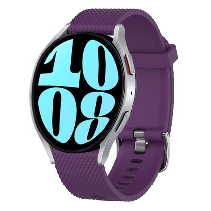 20mm Diamond Textured Silicone Watch Band, For Samsung Galaxy Watch 6 Classic 47mm, For Samsung Galaxy Watch 6 44mm, For Samsung Galaxy Watch 6 40mm, For Samsung Galaxy Watch 6 Classic 43mm - DealBuddy