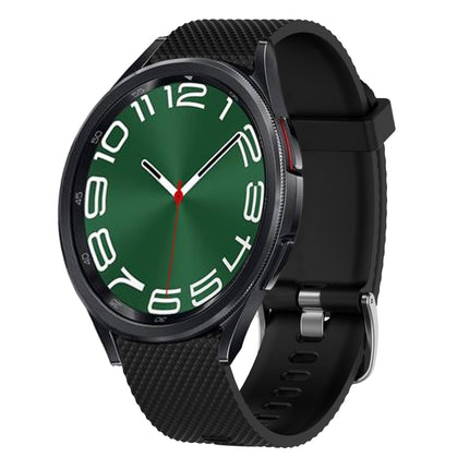 20mm Diamond Textured Silicone Watch Band, For Samsung Galaxy Watch 6 Classic 47mm, For Samsung Galaxy Watch 6 44mm, For Samsung Galaxy Watch 6 40mm, For Samsung Galaxy Watch 6 Classic 43mm - DealBuddy