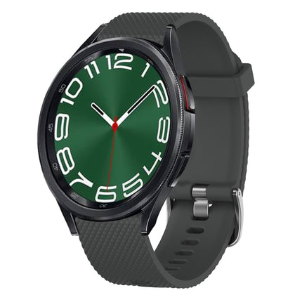 20mm Diamond Textured Silicone Watch Band, For Samsung Galaxy Watch 6 Classic 47mm, For Samsung Galaxy Watch 6 44mm, For Samsung Galaxy Watch 6 40mm, For Samsung Galaxy Watch 6 Classic 43mm - DealBuddy