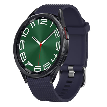 20mm Diamond Textured Silicone Watch Band, For Samsung Galaxy Watch 6 Classic 47mm, For Samsung Galaxy Watch 6 44mm, For Samsung Galaxy Watch 6 40mm, For Samsung Galaxy Watch 6 Classic 43mm - DealBuddy