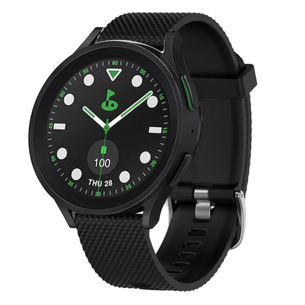 20mm Diamond Textured Silicone Watch Band, For Samsung Galaxy watch 5 Pro Golf Edition, For Samsung Galaxy watch 5 Golf Edition, For Samsung Galaxy Watch 5 44mm, For Samsung Galaxy Watch 5 Pro 45mm