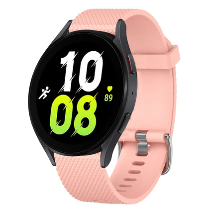 20mm Diamond Textured Silicone Watch Band, For Samsung Galaxy watch 5 Pro Golf Edition, For Samsung Galaxy watch 5 Golf Edition, For Samsung Galaxy Watch 5 44mm, For Samsung Galaxy Watch 5 Pro 45mm