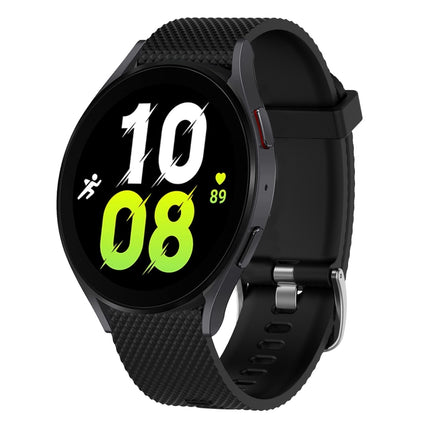 20mm Diamond Textured Silicone Watch Band, For Samsung Galaxy watch 5 Pro Golf Edition, For Samsung Galaxy watch 5 Golf Edition, For Samsung Galaxy Watch 5 44mm, For Samsung Galaxy Watch 5 Pro 45mm