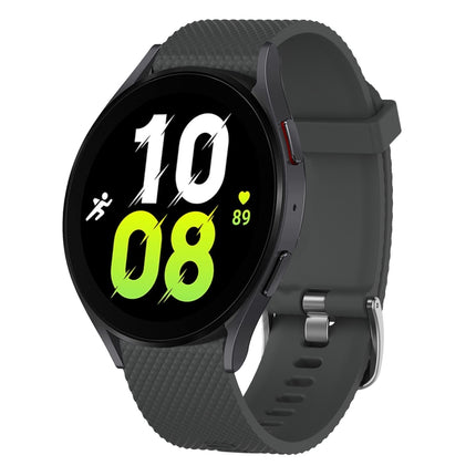 20mm Diamond Textured Silicone Watch Band, For Samsung Galaxy watch 5 Pro Golf Edition, For Samsung Galaxy watch 5 Golf Edition, For Samsung Galaxy Watch 5 44mm, For Samsung Galaxy Watch 5 Pro 45mm