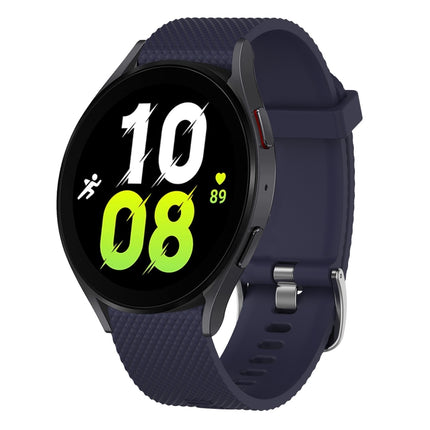 20mm Diamond Textured Silicone Watch Band, For Samsung Galaxy watch 5 Pro Golf Edition, For Samsung Galaxy watch 5 Golf Edition, For Samsung Galaxy Watch 5 44mm, For Samsung Galaxy Watch 5 Pro 45mm