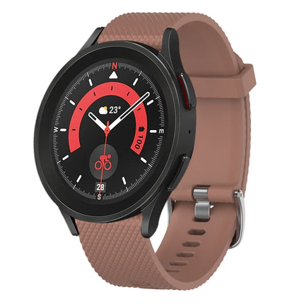 20mm Diamond Textured Silicone Watch Band, For Samsung Galaxy watch 5 Pro Golf Edition, For Samsung Galaxy watch 5 Golf Edition, For Samsung Galaxy Watch 5 44mm, For Samsung Galaxy Watch 5 Pro 45mm