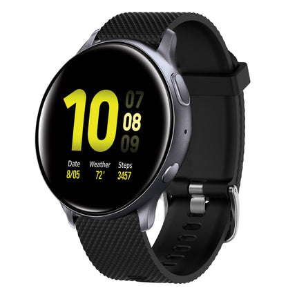 20mm Diamond Textured Silicone Watch Band, For Samsung  Galaxy Watch 4 Classic 42mm, For Samsung Galaxy Watch Active 2 44mm, For Samsung Galaxy Watch Active 2 40mm, For Samsung Galaxy Watch 42mm - DealBuddy