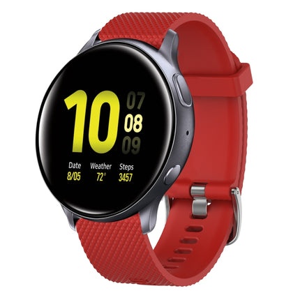 20mm Diamond Textured Silicone Watch Band, For Samsung  Galaxy Watch 4 Classic 42mm, For Samsung Galaxy Watch Active 2 44mm, For Samsung Galaxy Watch Active 2 40mm, For Samsung Galaxy Watch 42mm - DealBuddy
