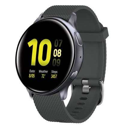 20mm Diamond Textured Silicone Watch Band, For Samsung  Galaxy Watch 4 Classic 42mm, For Samsung Galaxy Watch Active 2 44mm, For Samsung Galaxy Watch Active 2 40mm, For Samsung Galaxy Watch 42mm - DealBuddy