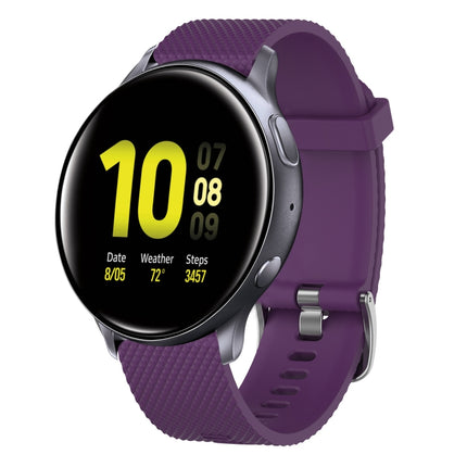 20mm Diamond Textured Silicone Watch Band, For Samsung  Galaxy Watch 4 Classic 42mm, For Samsung Galaxy Watch Active 2 44mm, For Samsung Galaxy Watch Active 2 40mm, For Samsung Galaxy Watch 42mm - DealBuddy