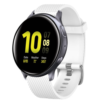 20mm Diamond Textured Silicone Watch Band, For Samsung  Galaxy Watch 4 Classic 42mm, For Samsung Galaxy Watch Active 2 44mm, For Samsung Galaxy Watch Active 2 40mm, For Samsung Galaxy Watch 42mm - DealBuddy