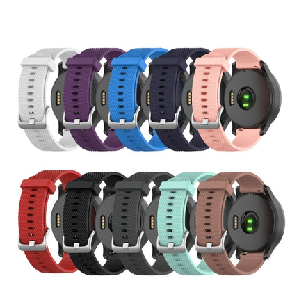 20mm Diamond Textured Silicone Watch Band, For Samsung Galaxy watch 5 Pro Golf Edition, For Samsung Galaxy watch 5 Golf Edition, For Samsung Galaxy Watch 5 44mm, For Samsung Galaxy Watch 5 Pro 45mm