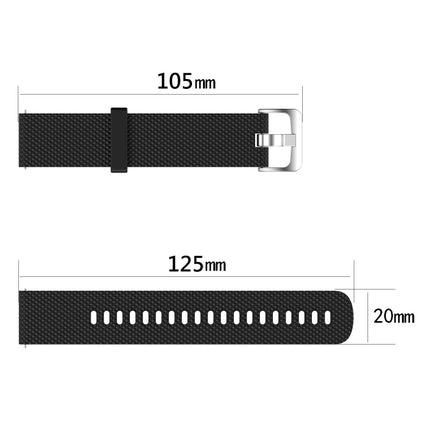 20mm Diamond Textured Silicone Watch Band